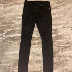 Amiri Black Thrasher Denim